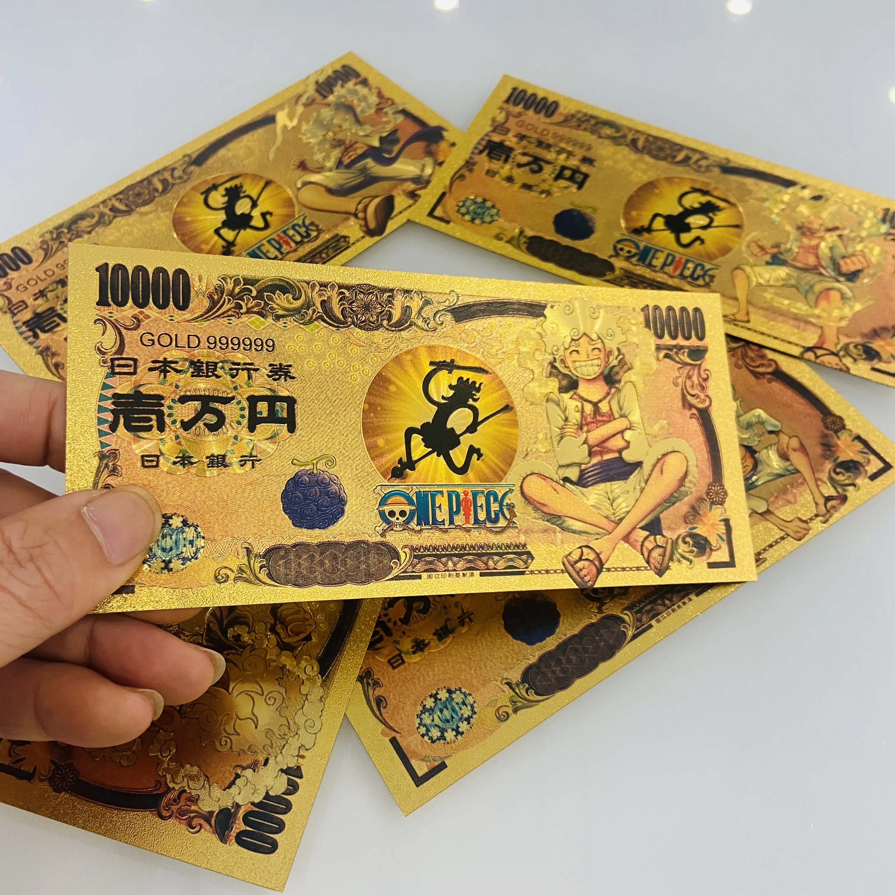 Japanese Kinden Anime Luffy Collectible Card - 10,000 Yen