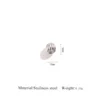 Silver watermelon beads inner diameter: 1.3mm