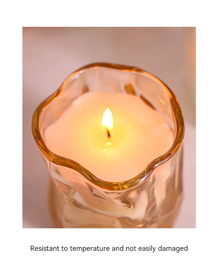 Professional Manufacturer Simple And Stylish Frosting Mini Glass Candle