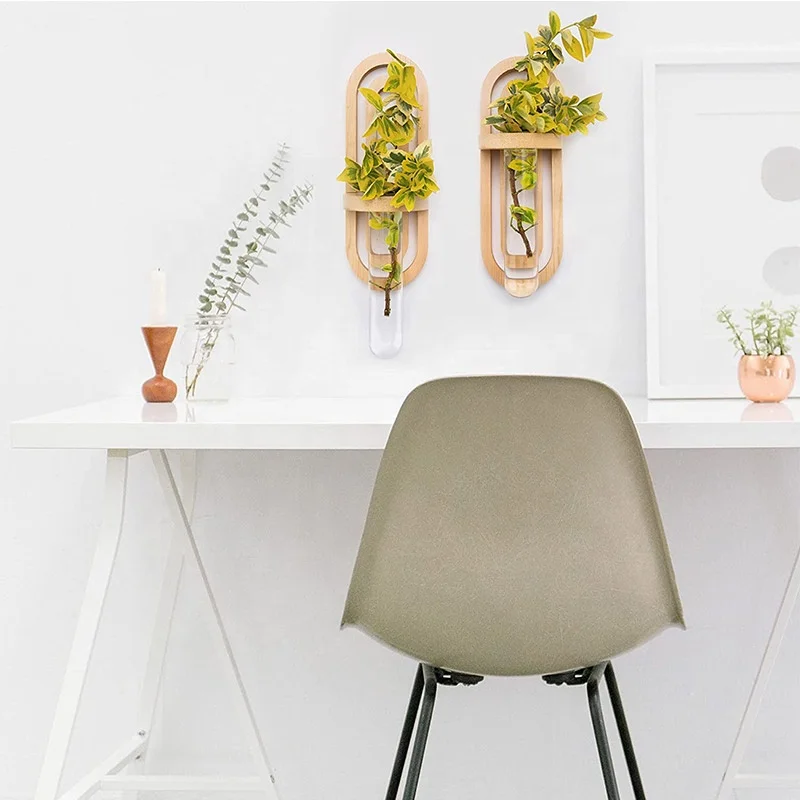 Станция для разведения помещений-домашний декор-ваза-Пробирка для ВАЗ-настенный Подвесной деревянный и стеклянный террариум-офисный Декор