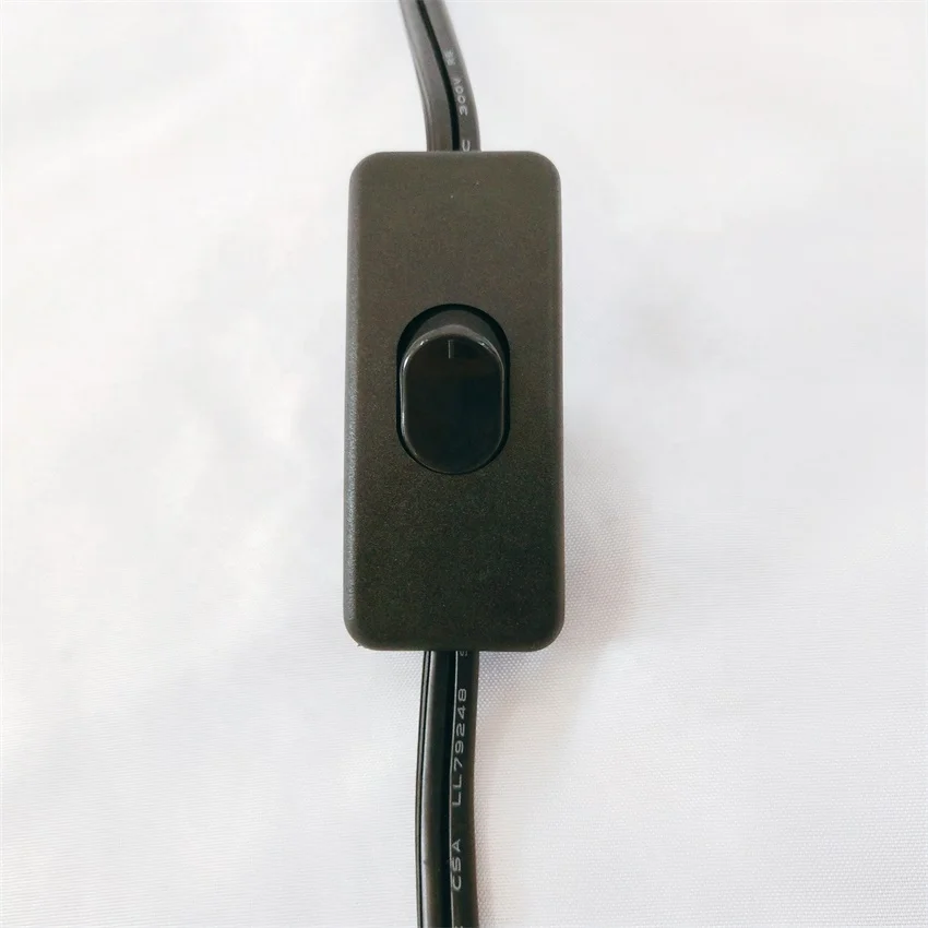 2 Pin штепсельная вилка американского стандарта плоский 2x0.824mm2 SPT 2 Изолированный PVC свет лампы шнур питания комплект электрический провод кабель с 303 вкл/выкл переключатель