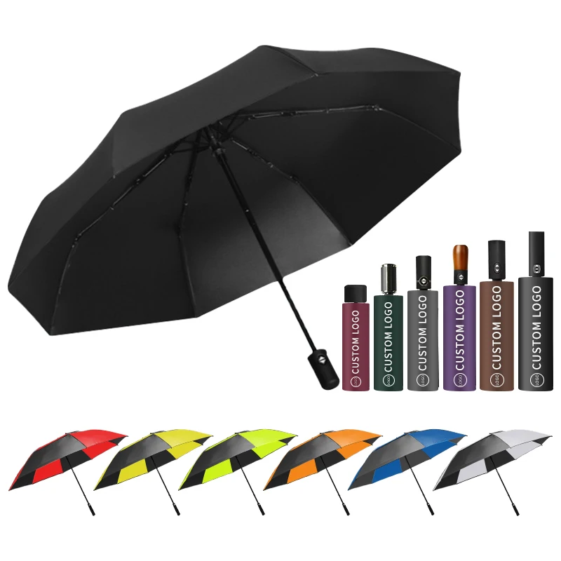 Outdoor Umbrella Compact Automatic Umbrella Factory Straight