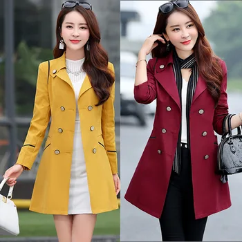 FanLi New Woolen Coat Women New Solid Color Wool Korean black red beige khaki jacket