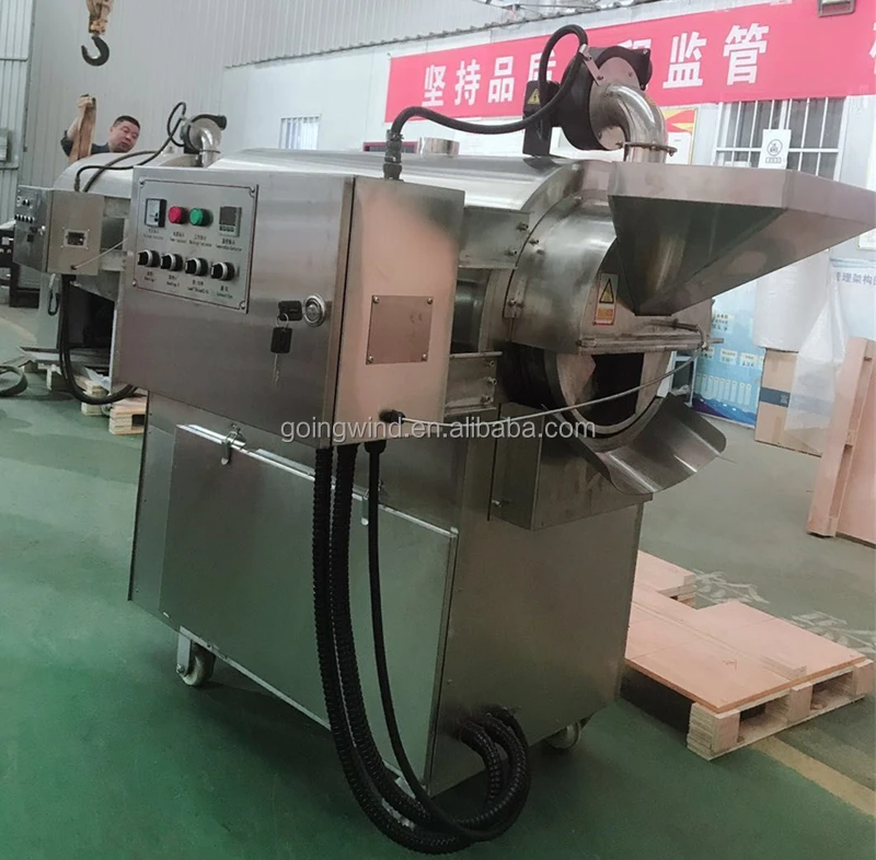 Automatic Peanut Roasting and Filling Machine Auto Groundnut Frying Peeling Dry Nuts Roast Flavoring Packaging Line for Sale