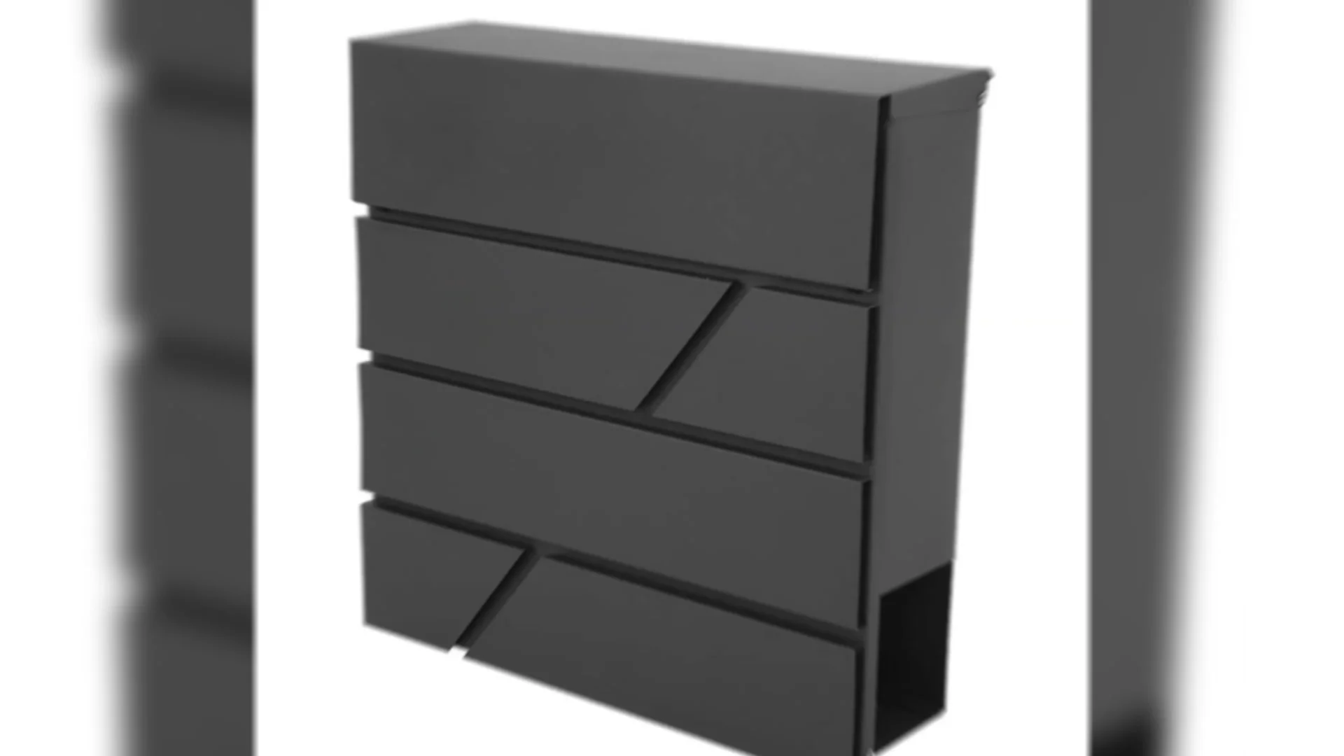 Metal Wall Mounted Mailboxes Weatherproof Black Newspaper Post Box With Key Lock Ideal For