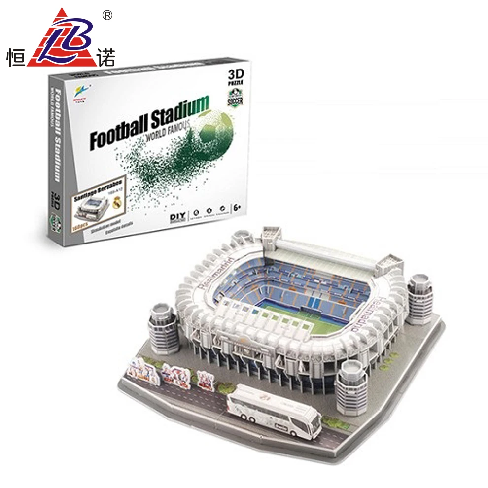 Real Madrid Estadio Santiago Bernabéu Puzzle 3D Giochi Preziosi 34451