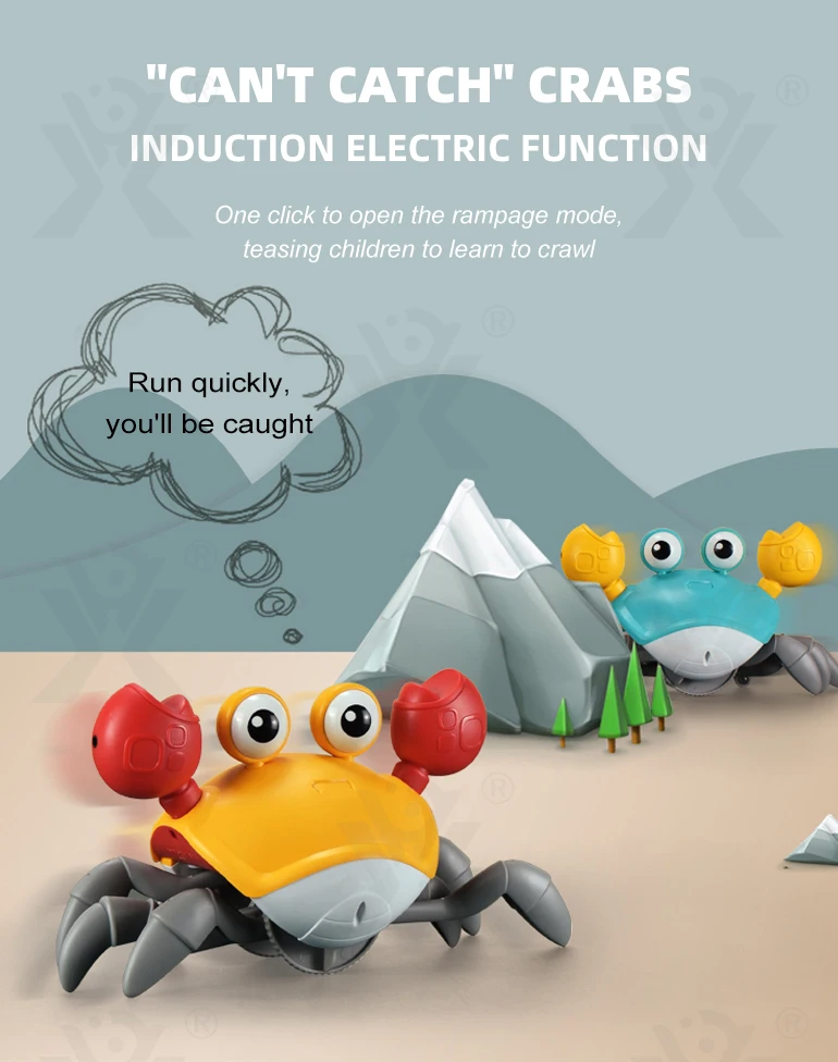 Amazon Hot Selling Interactive Baby Catch Runaway Infant Crawling