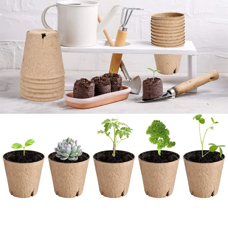 Alibaba.com: Biodegradable pulp seedlings tray, disposable flower seed  planter, round paper pulp nursery pots : Source eco-friendly gardening  solutions with reliable suppliers for bulk orders.
