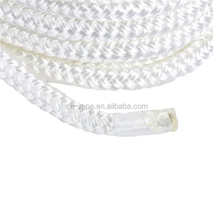 5mm-25mm double braid nylon dock line mooring rope for boat yacht