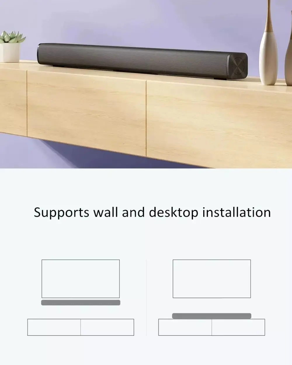 Original Xiaomi Redmi Tv Sound Bar 3.5mm Wired And Wireless Bt 5.0 Home ...