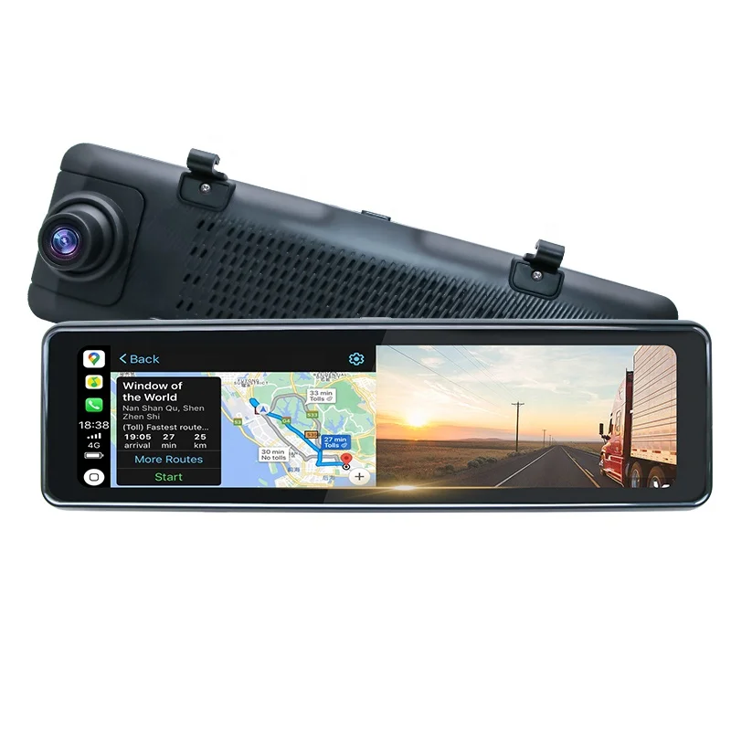 10.99 Inch Front 4k Carplay Wifi Dvr Camera Rearview Mirror Dashcam for car