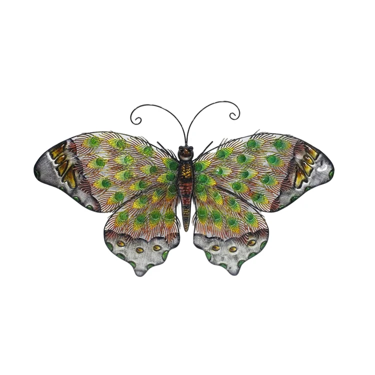 Metal Butterfly Wall Art Hanging for Outdoor  Patio Fence