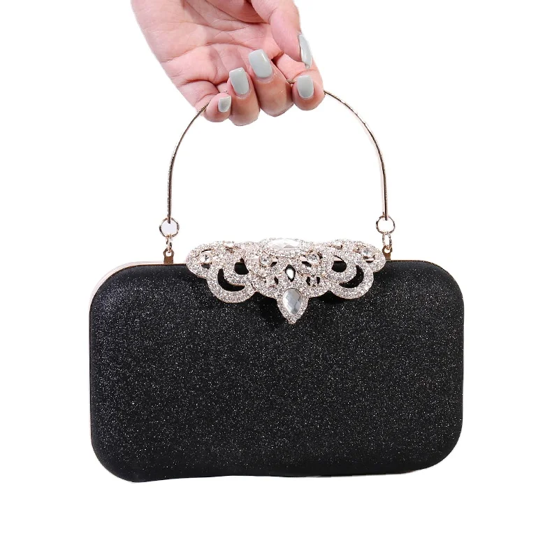 Lady's  handbag Crystal Sequin Evening Bag Clutch Purse Party Wedding Clutch Bag 