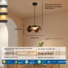 Chandelier Walnut color large size