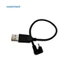 Black Type C male to USB A male