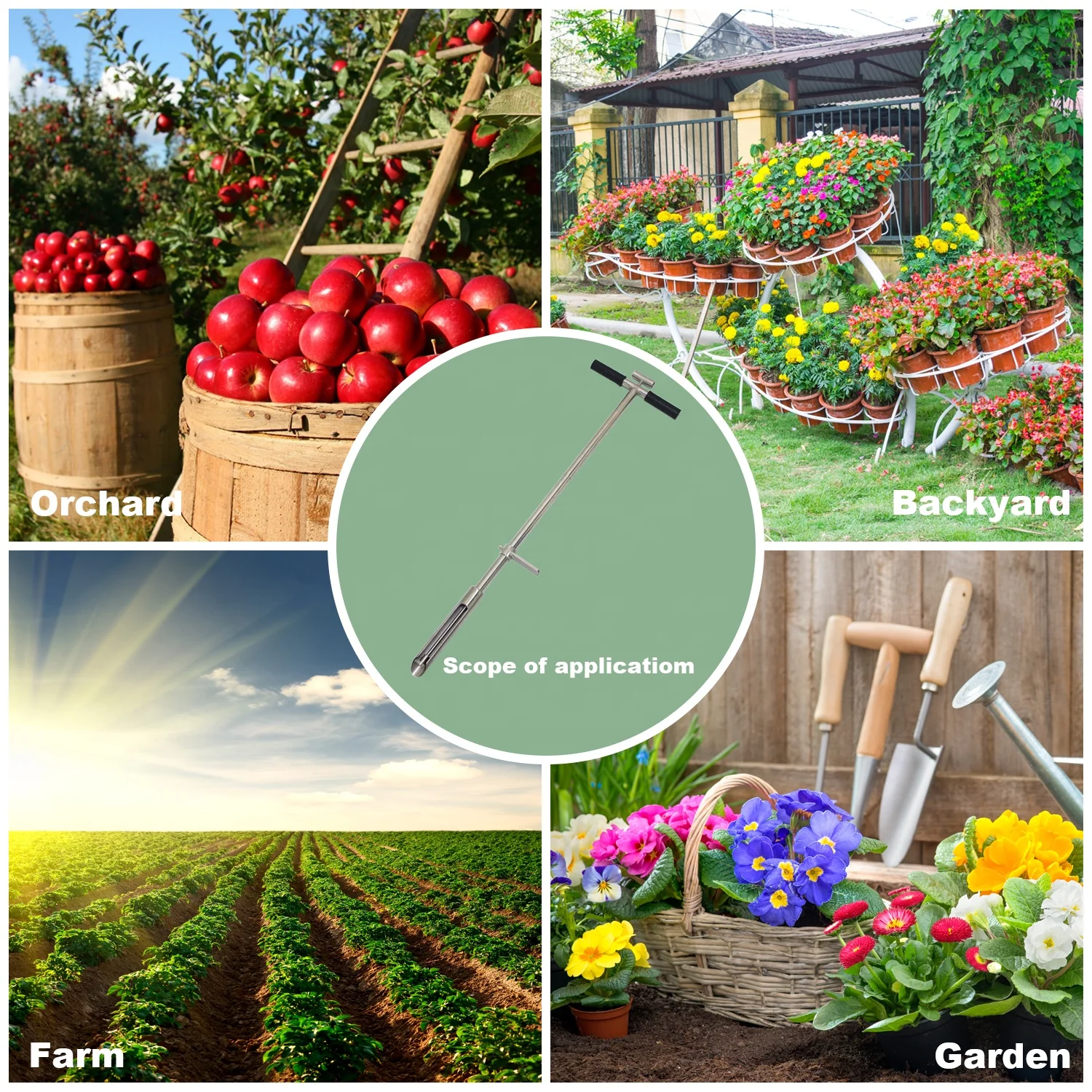 Custom Logo Soil Sampling Hand Auger 1 Meter Soil Sampling Analysis Kit