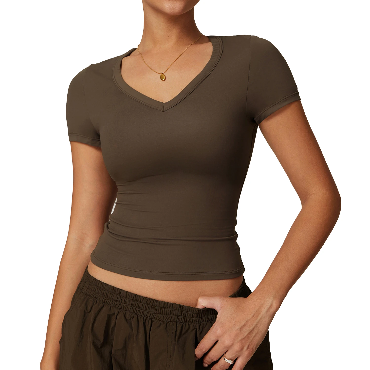 Damen T-Shirt Mit V-Ausschnitt - Baumwolle Tie Dye Druck Sommer Shirt