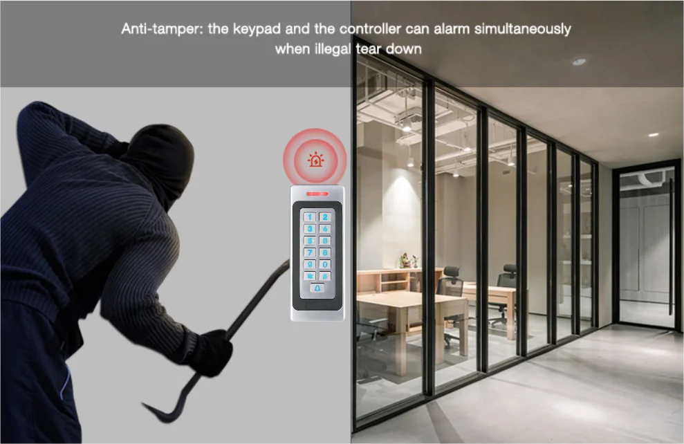 Access Control Keypad - 125khz RFID Card Reader System
