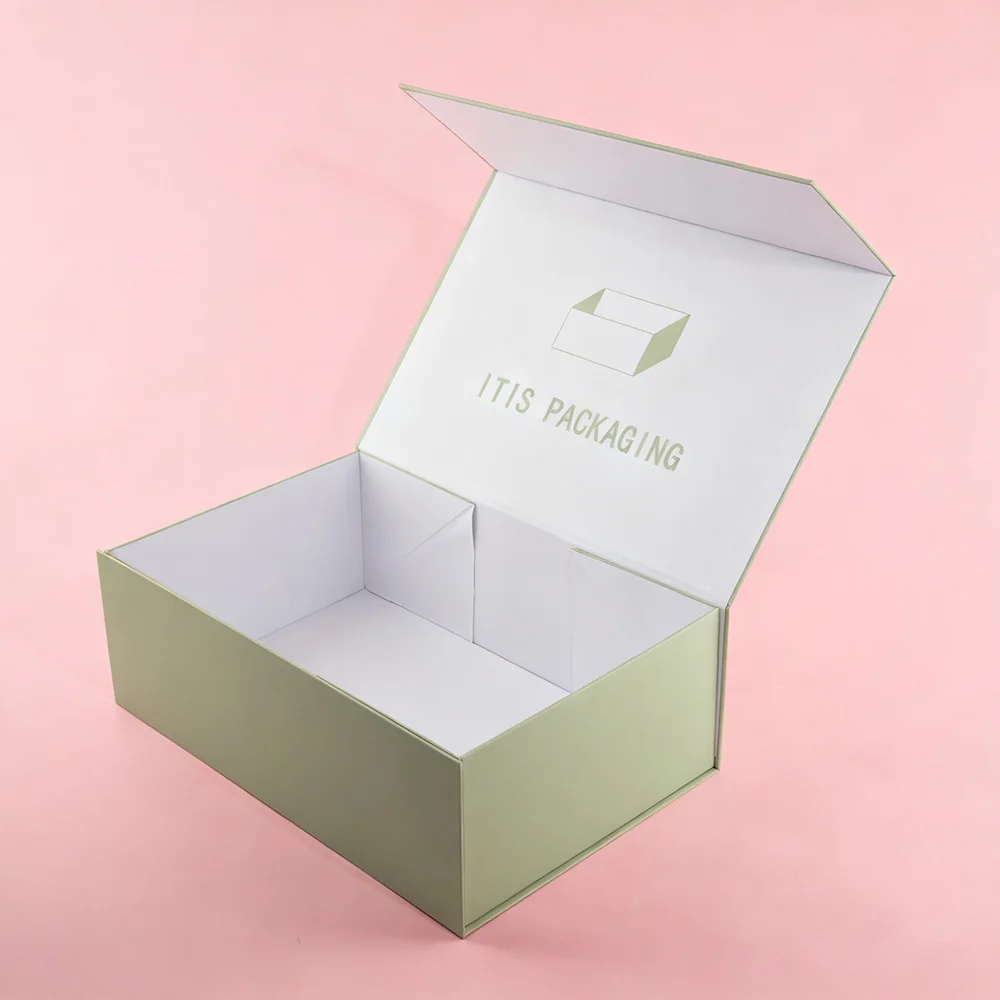 Luxury Shoe Packaging Box | Custom Grey Board Magnetic Foldable Case | Premium Gift Box with Protective Structure