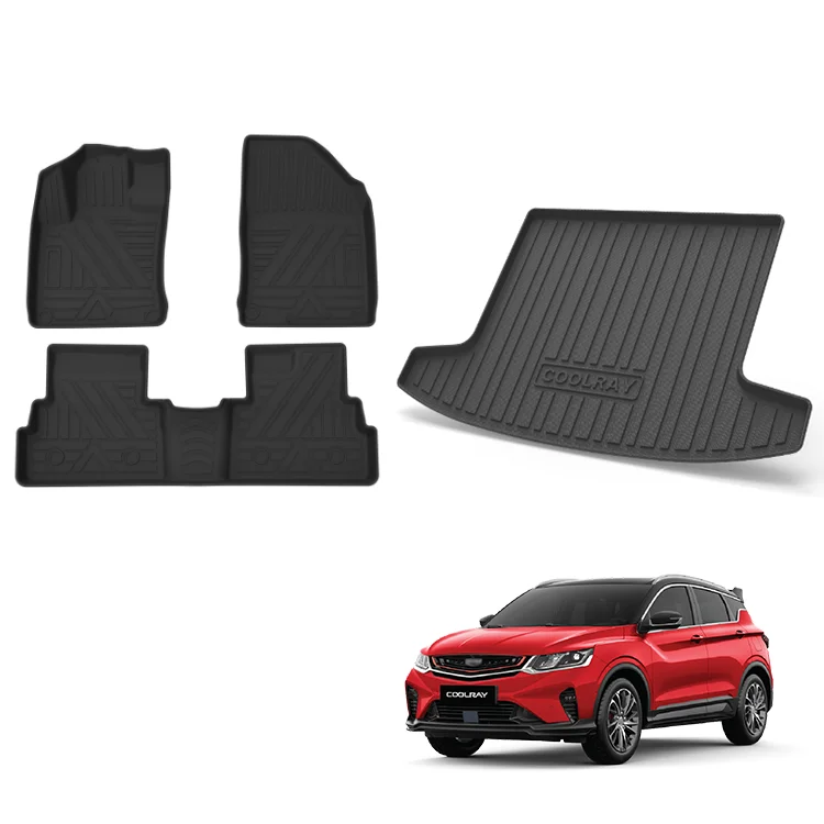 Kombinasi Alas Lantai dan Bagasi Interior Mobil Maremlyn untuk Geely Coolray dan Proton X50, Bahan TPE, Alas Mobil Tahan Air