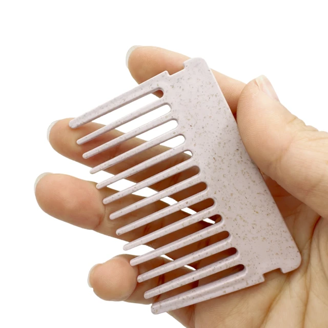 Eco-friendly Wheat Straw Hair Comb Custom Plastic Mini Comb with Customized Packing