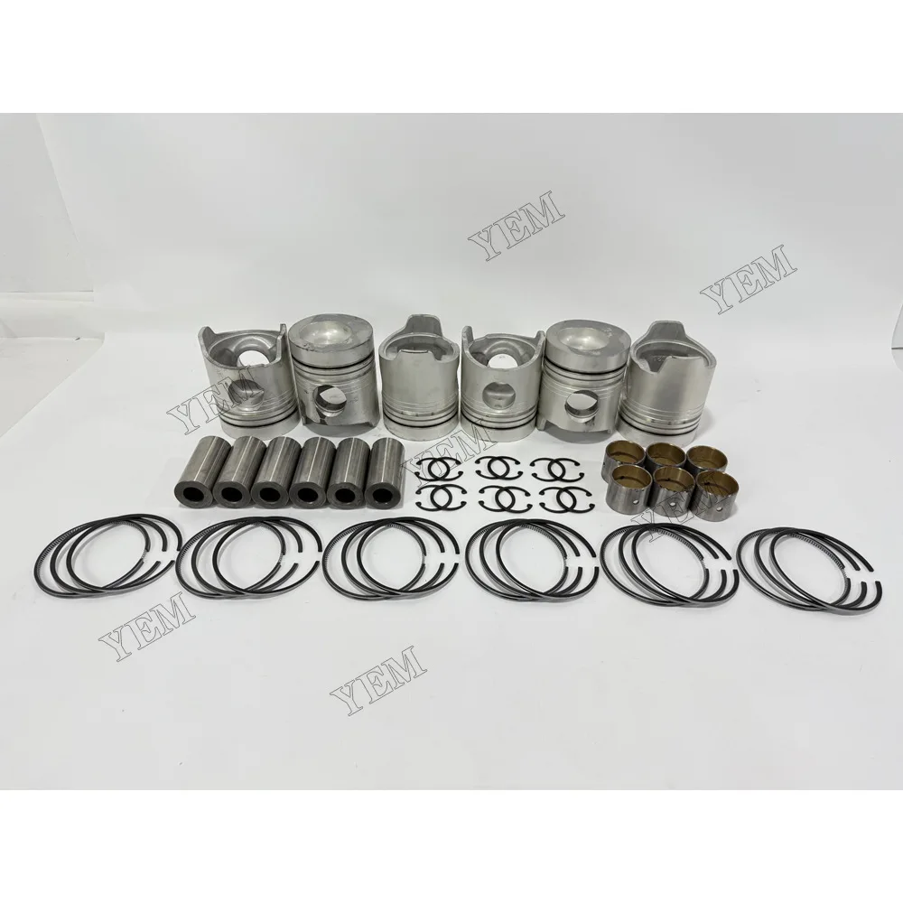 Piston and Rings for Mitsubishi 6D20 Machinery Engine Spare Parts 2
