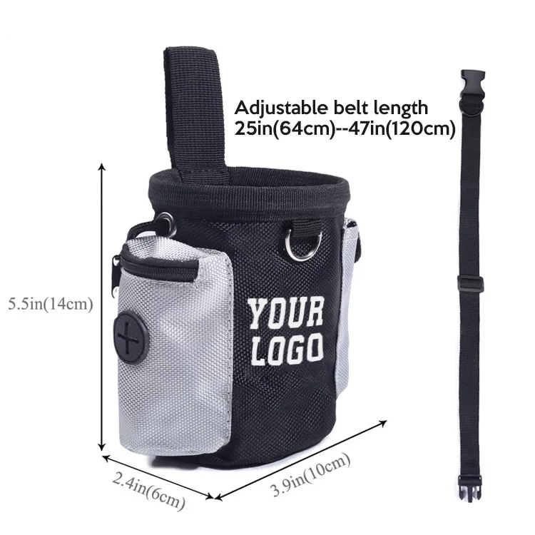 Personalised Custom Logo Waterproof Canvas Pet Snack Bag Walking Dog