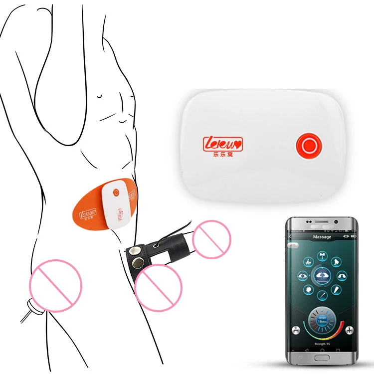 Smart APP Wireless Remote Control Charging Anal Penis Ring  Anal Plug With Electric Shock Sex Toy for Men