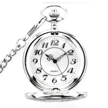 Platinum Pocket Watch Wristlet Family Watches Hand With Photo Mens Pure Silver Conventer Quartz OEM Order Manufacture