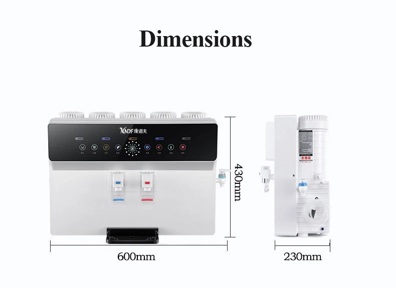 2025 Myteck New Arrival Tabletop Instant Hot Water Dispenser System RO Reverse Osmosis Drinking Water for Home