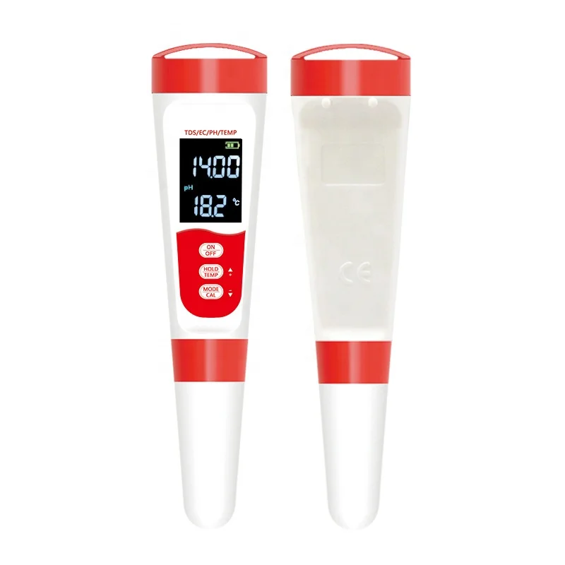 4 in 1 Digital Portable Liquid Temperature Tds ph and Conductivity Meter Competitive Price