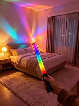 LUXCEO P400 RGB LED Tube Video Light Kit Professional Video Studio Camera Light Rechargeable IP65 CRI95 180 Beam Angle detail image