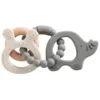 Nouveau bracelet animal en silicone-lapin beige-éléphant gris