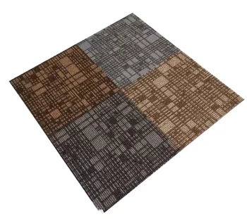 Premium Modern Luxury Carpet Tiles PVC Polypropylene Loop Pile Technique Ceramic Look for Home Prayers Living Rooms Bedrooms