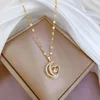Gold-Star and Moon Necklace