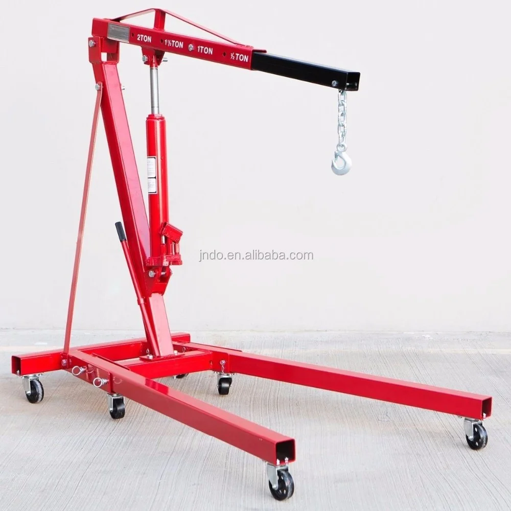 Foldable 360 Degrees Engine Lifter 1ton 2ton 3ton Workshop Mini Crane Hydraulic Hoist Engine Crane