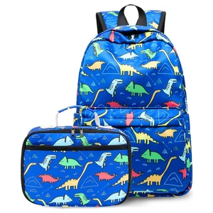 Custom logo Children Mochilas Kids Set Backpack School Bags for Boys with Lunch Bag