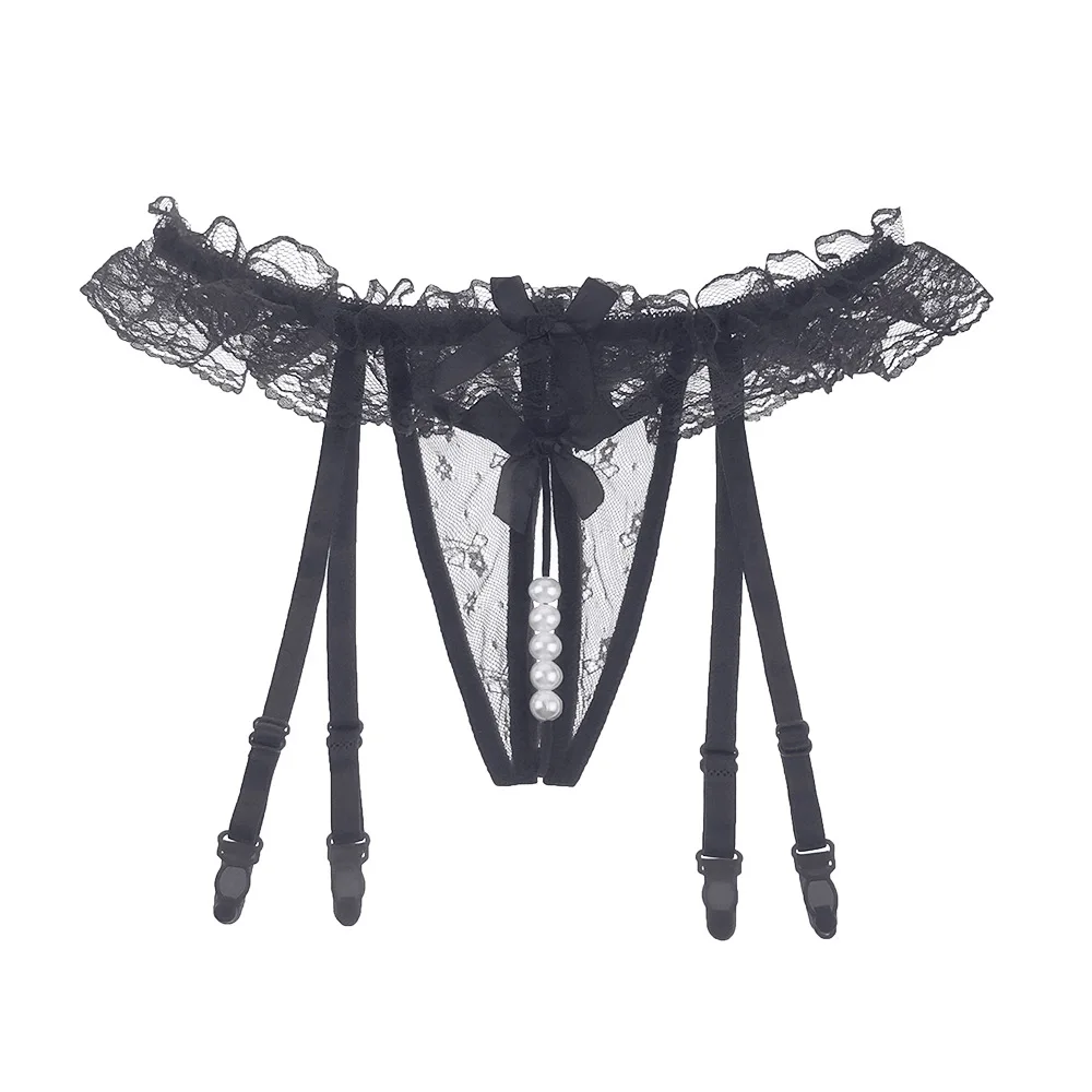 Jinyu SEXY GARTER pearl massage Garter socks set lace temptation open file  Garter clip without socks