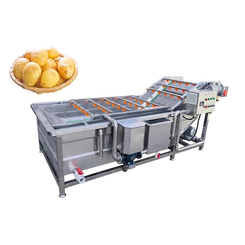 Fruits and Vegetables Washing Peeling Machine for Potato Carrot Lotus Stem Beetroot Ginger White Radish