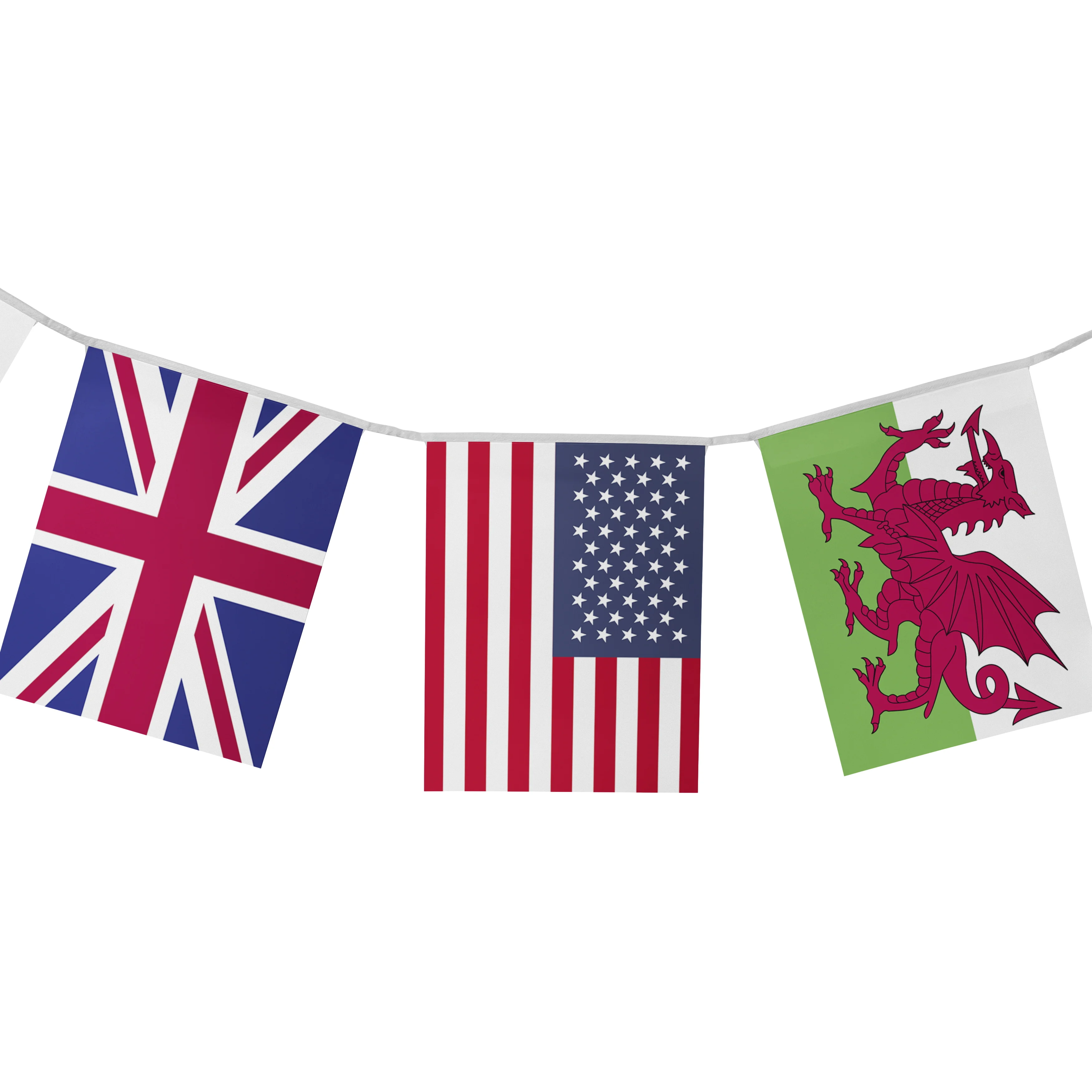 High Quality different country flags Pennants String