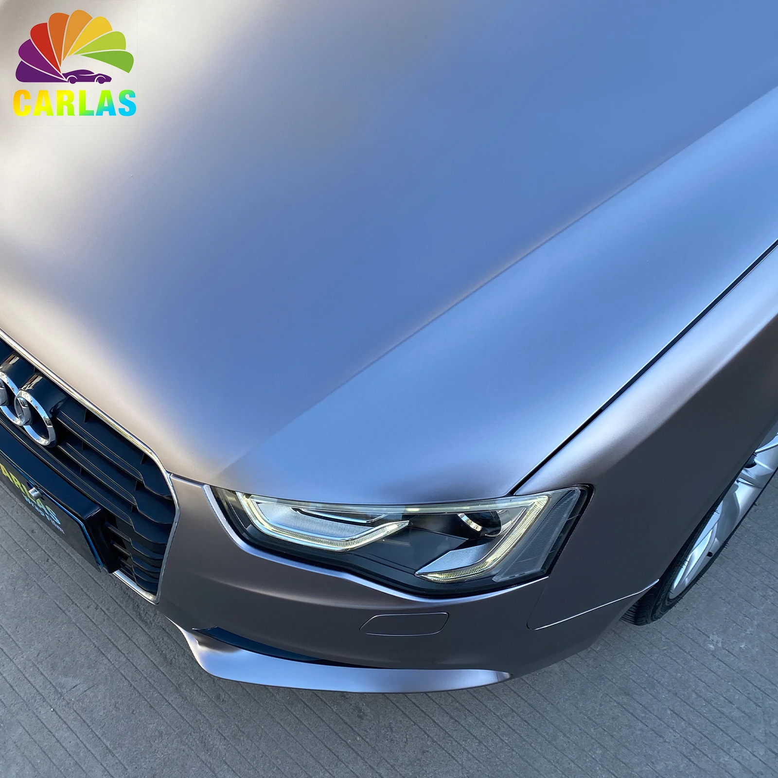 Vinilo Cromado Compre Premium Mate Satinado Cromo Gris Coche Vinilo Película Envoltura Dark Door