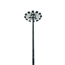 20M 30M 35M Galvanized High Mast Lighting Steel Pole for Stadium