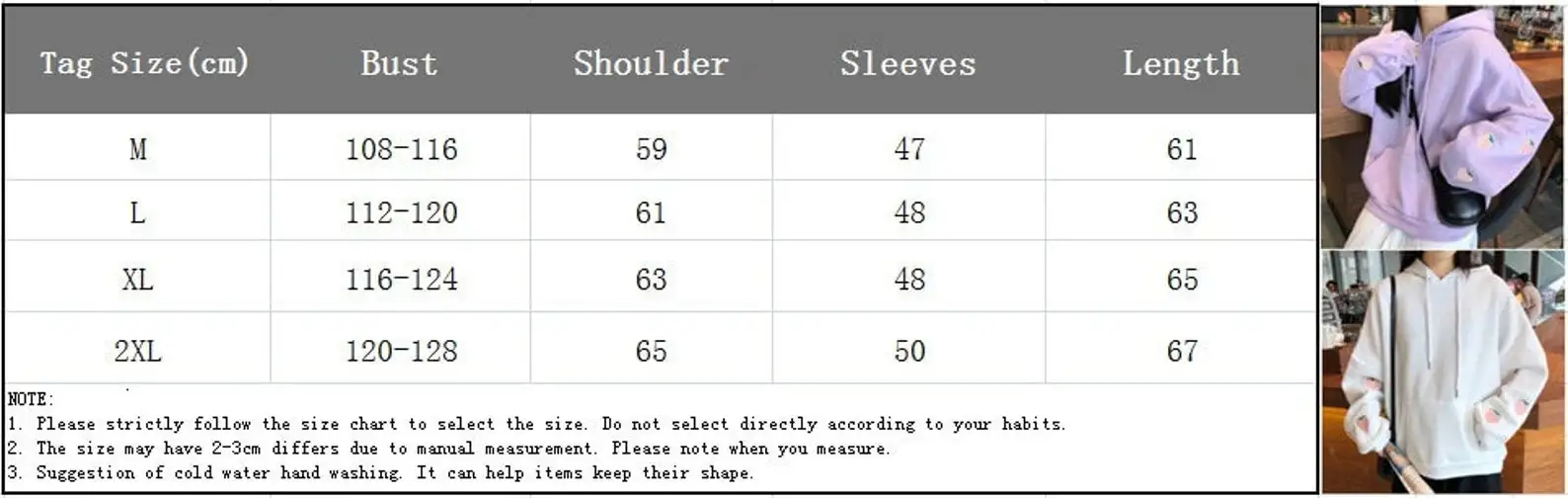 Custom Korean Women Streetwear Hoodie Cute Girly Kawaii Harajuku Style Sweaters Hoodies Sweatshirts