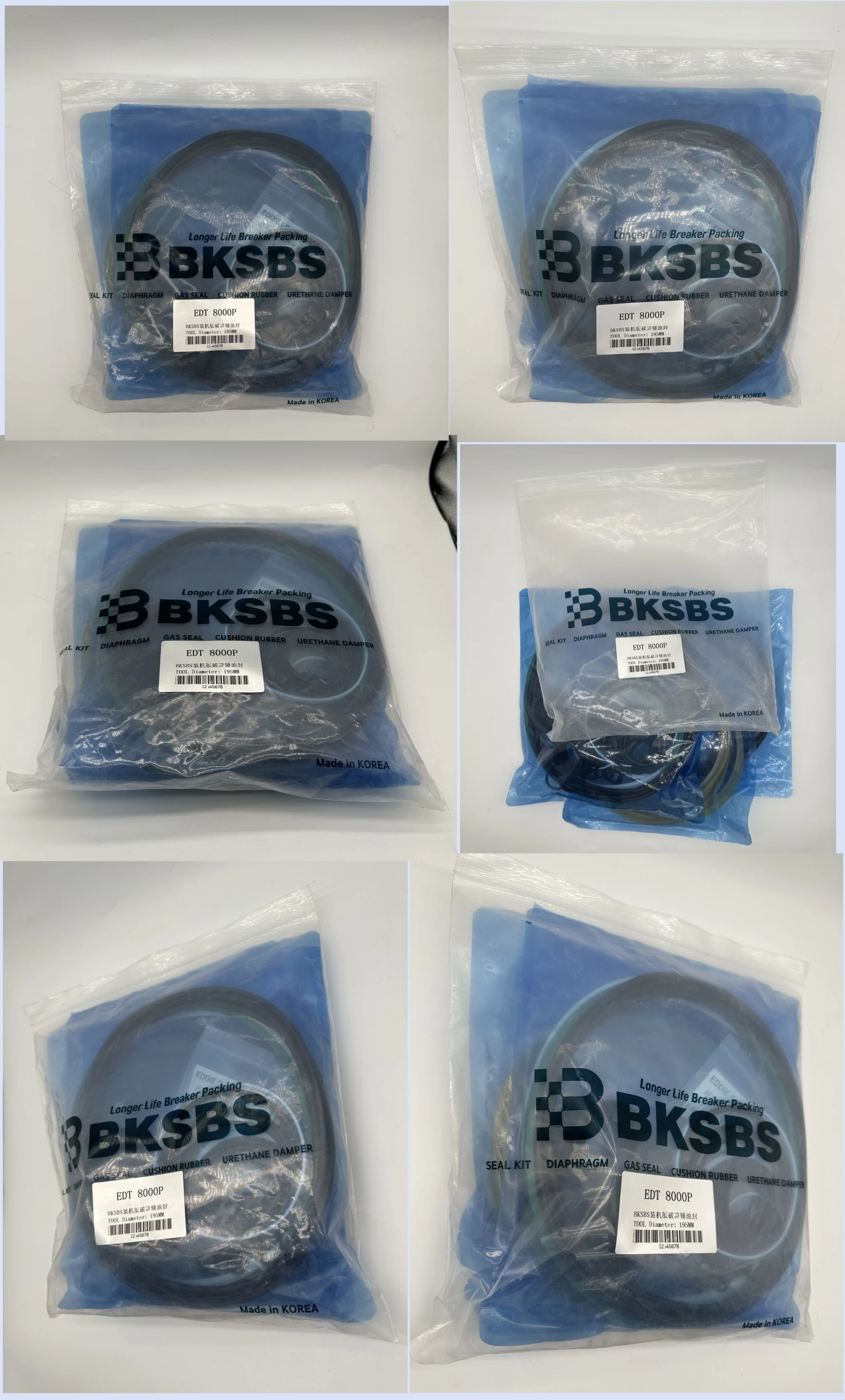 Genuine EDT 8000P Breaker Seal Kit with 1 Year Warranty and Pressure Temperature Resistance for Excavator Repair