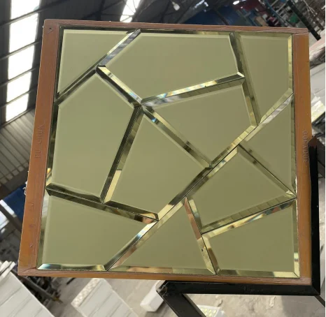 Irregular Shiny 3d Glass Mosaic Tile for Wall Kitchen Background Mosaic Tile