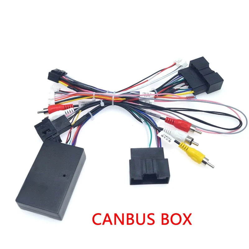 16PIN Car Android Power Cord Cable Adapter With Canbus Box for Ford Focus Ranger Audio Power Wiring Harness