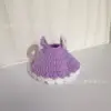 Lop-eared rabbit purple dress