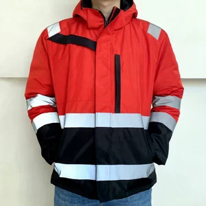 Winter Warm Waterproof Worker Security Safety Clothes Reflective Coat Industrial Construction Work Wear Workwear Hi Vis Jacket