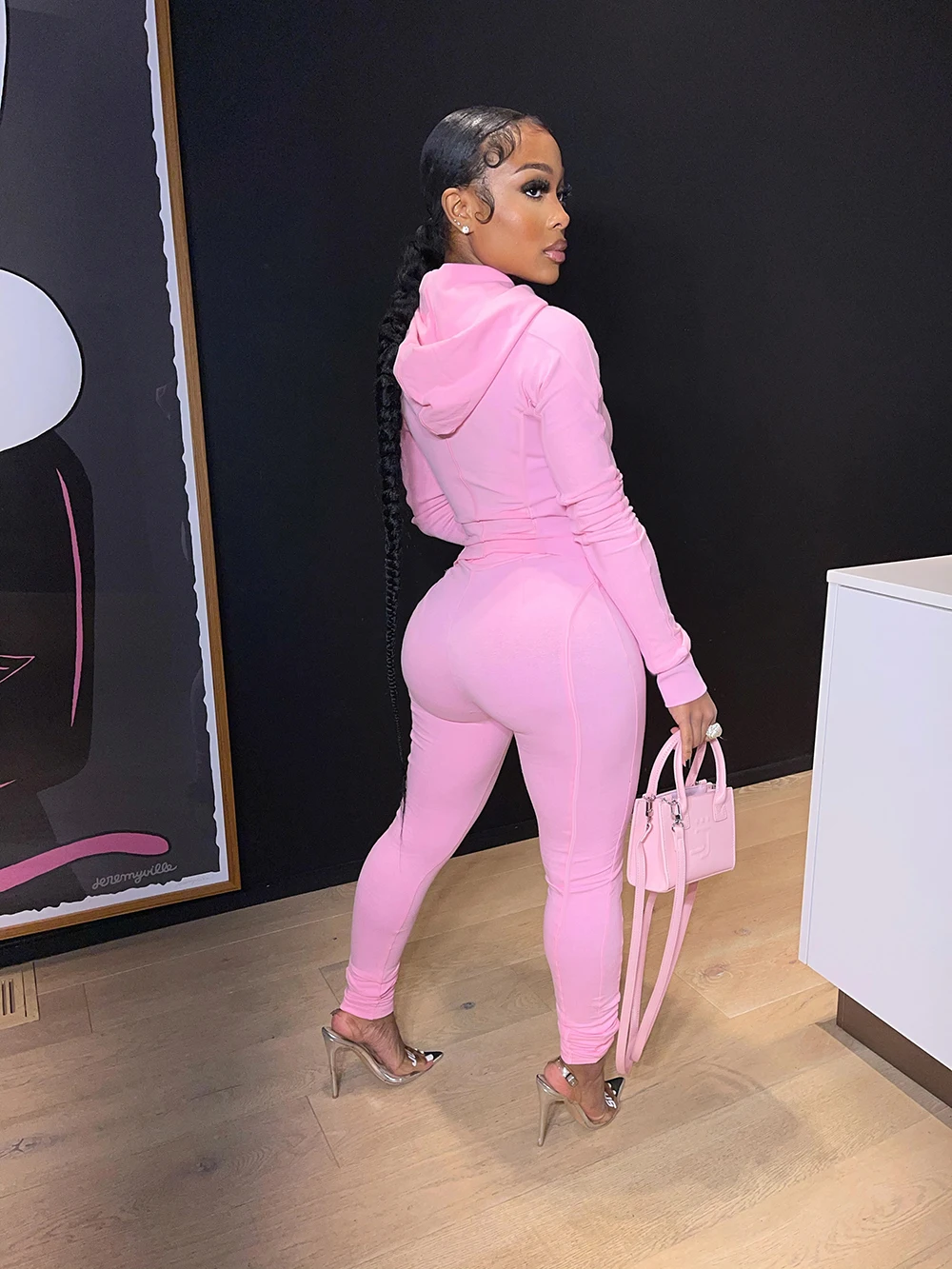 Минимальный заказ, 10 шт., спортивный свитер на молнии с логотипом на заказ, толстовка, пуловер, свитшот, наряды, женские комплекты из двух предметов