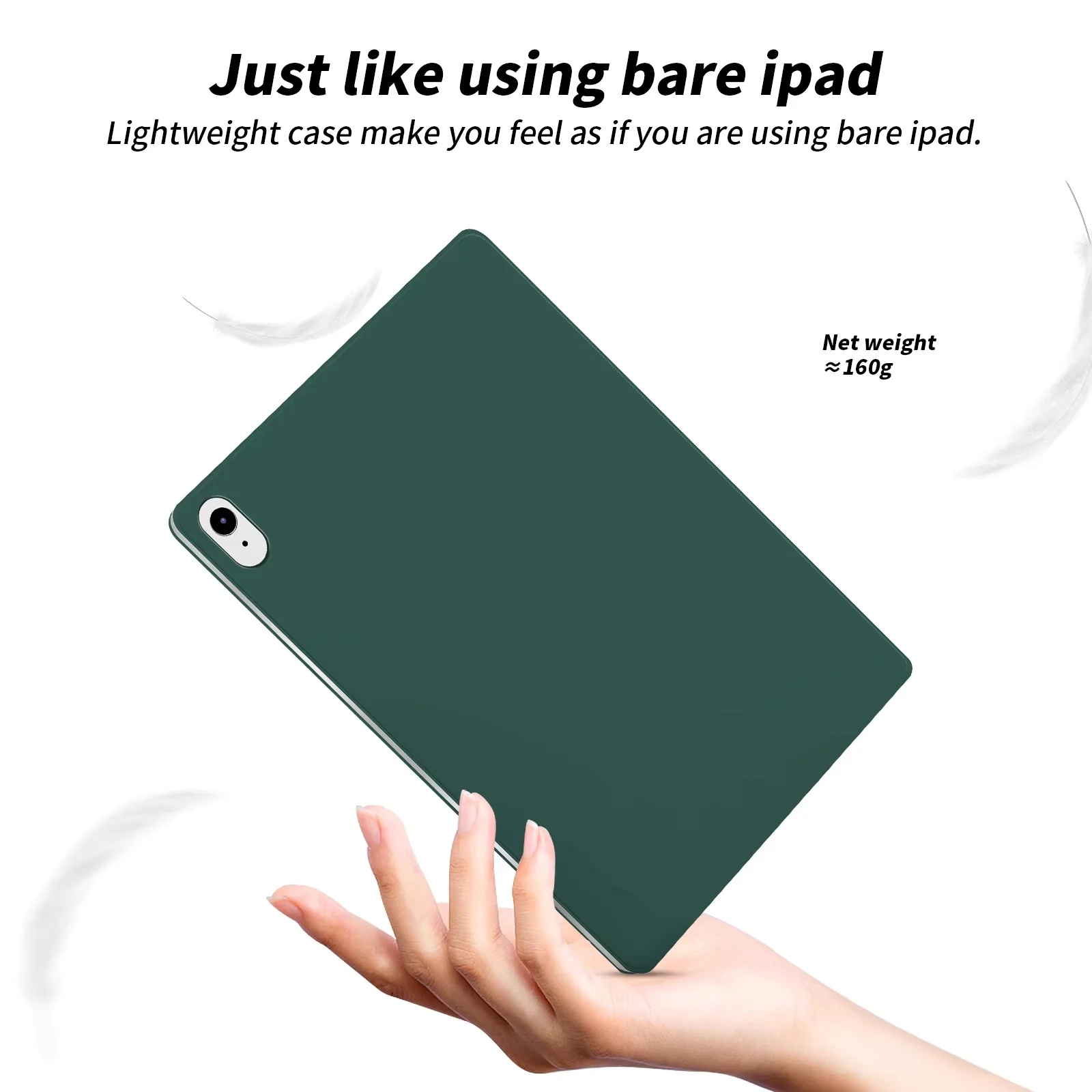product laudtec magnetic pu leather tablet case with auto sleep wake feature smart cover for ipad air 11  13 2025 pencil holder-3